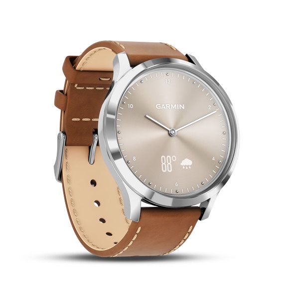 Garmin Watch Vivomove HR Premium Gold/Silver SmartWatch - Garansi Resmi 2 Tahun