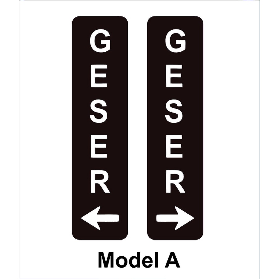 Geser |Slide | Sign Board Geser Slide | Sign Label Akrilik Tanda Geser ADN.IN