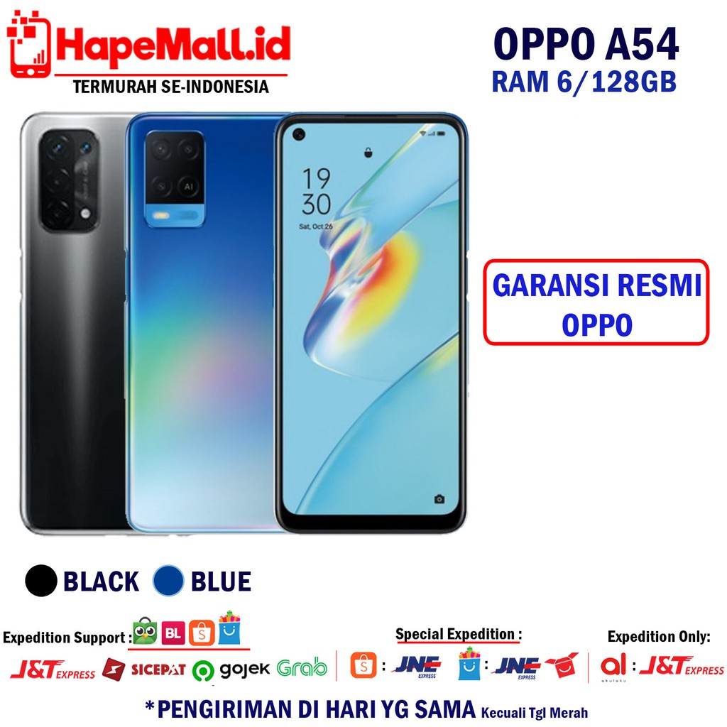OPPO A54 RAM 6/128GB GARANSI RESMI OPPO TERMURAH
