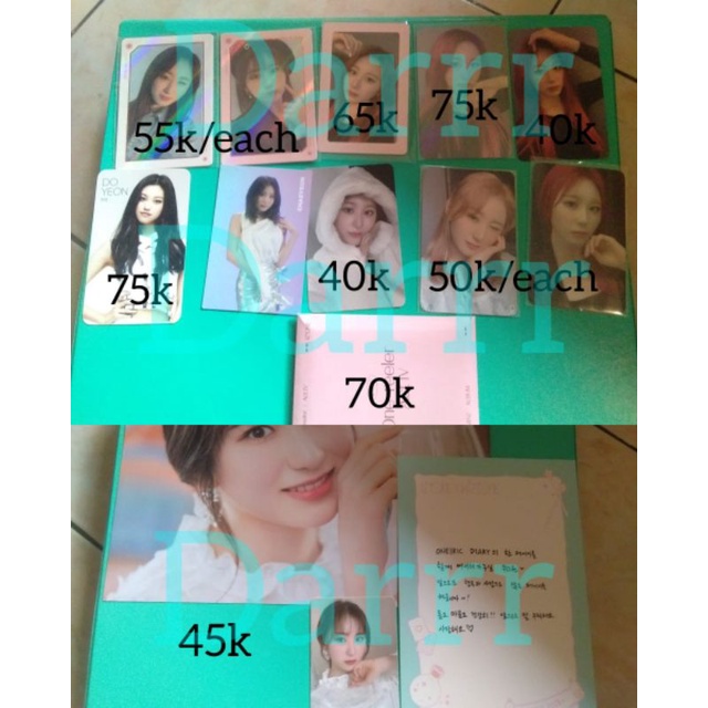 photocard lee chaeyeon/ trading card one the story/ tc dan pc benefit