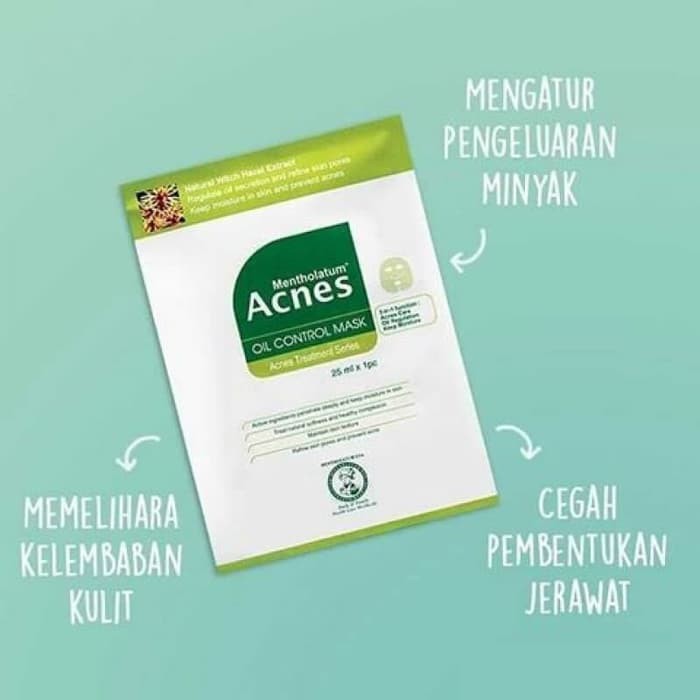 ORIGINAL ACNES OIL CONTROL MASK SHEET MASKER LEMBARAN JERAWAT