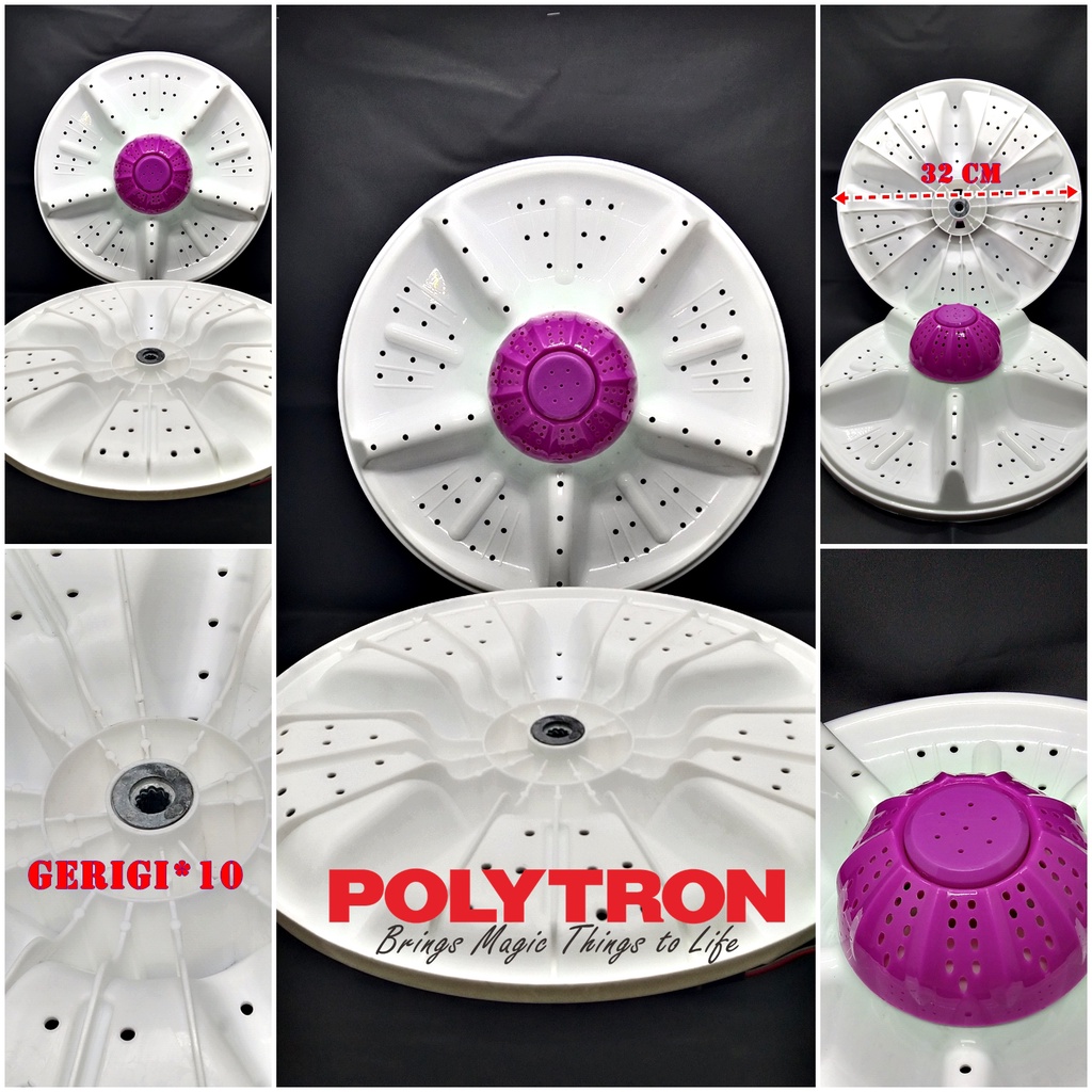 PULSALATOR MESIN CUCI POLYTRON 32CM | PULSATOR / PULLISATOR / PULYSATOR PENCUCI POLITRON 32 CM UMUM