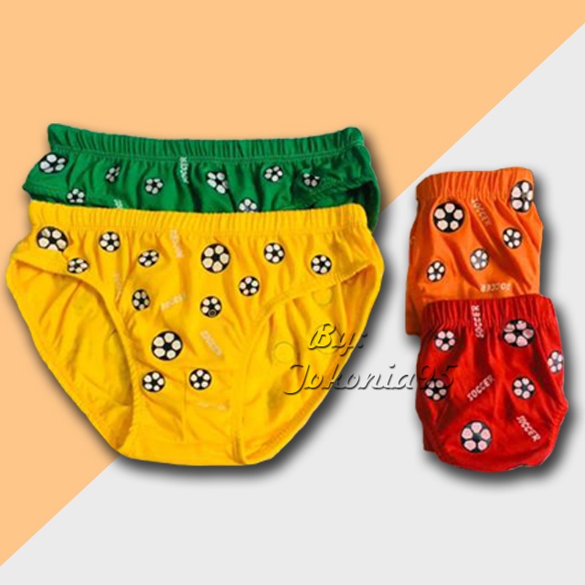 Celana Dalam Anak cowok 2 3 4 5 6 7 8 Tahun Motif Bola VIN-VIN