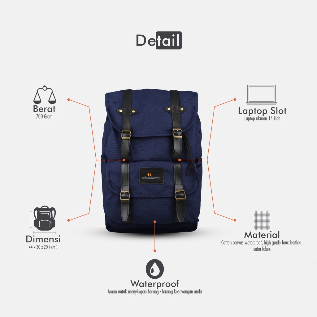 Tas ransel Backpack urban factor - MIx Up| Tas laptop