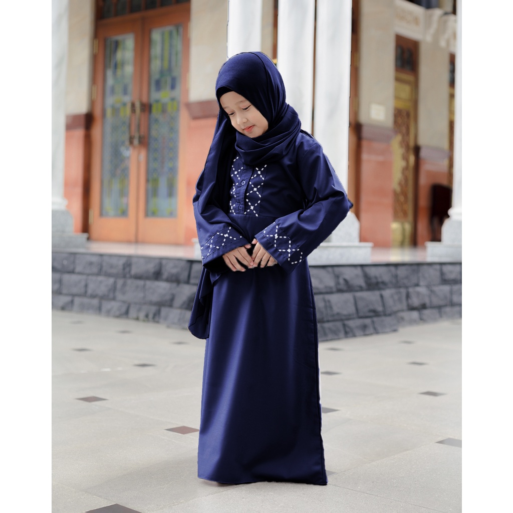 Hako Dress Kids Gamis Anak Muslim Kombinasi Batik Kekinian Original Brand by DGAWAN Original