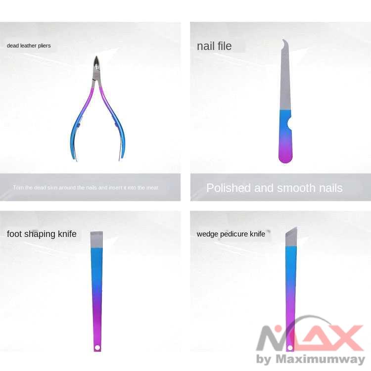 NelBeauty Gunting Kuku set PROFESIONAL SALON 15pcs  Nail Art Set presisi tinggi 555 777 Nail Clippers Sets High Precision Stainless Steel Nail Cutter Pedicure Kit Nail File Sharp Nail Scissors and Clipper hook Pliers Stainless Steel Manicure 15pcs Nail