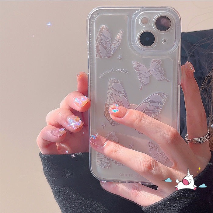 Fantasy Butterfly Case Xiaomi Redmi A1 9A 10 10C 9 9T 9C 10A Redmi Note 11 10 11Pro 10S 11s 9s 9 Pro Max Plus Mi POCO F4 M3 Pro M4 Pro POCO X3 Pro NFC Soft Clear Sarung Pelindung