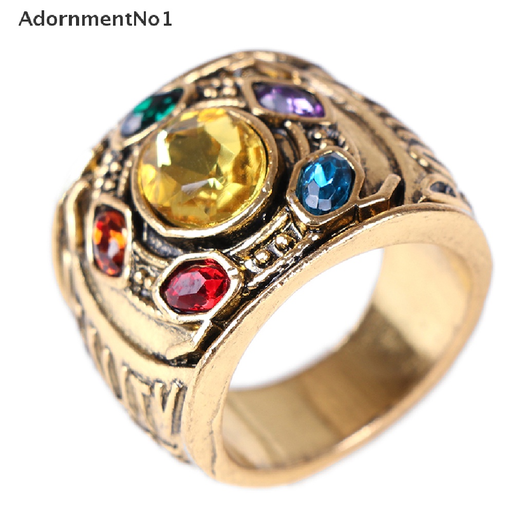 (AdornmentNo1) Cincin THANOS Infinity Gauntlet POWER Ring Avengers Untuk Pria
