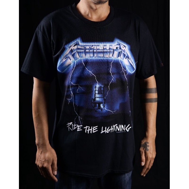 Jual Metallica Ride the lightning tracklist tshirt Shopee Indonesia