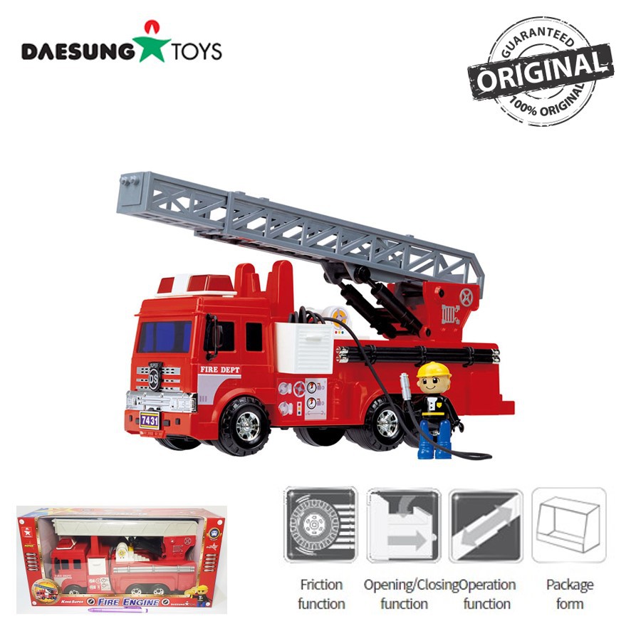 Daesung Toys Truck King Super Fire Engine DS-926 Fire Truck Truk Pemadam Kebakaran Korea