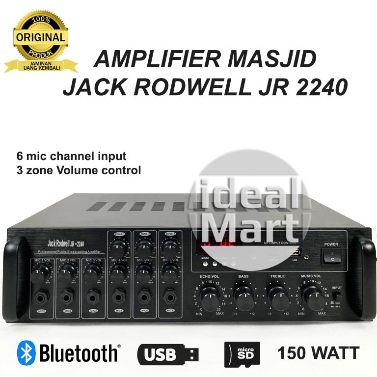 Amplifier Masjid Musholla JACK RODWELL JR 2240 Ampli Mesjid JR2240