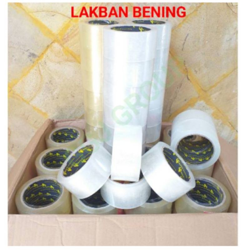 

LAKBAN BENING DAN COKLAT / 100 YARD / TEBAL 2 INC / 45 MM