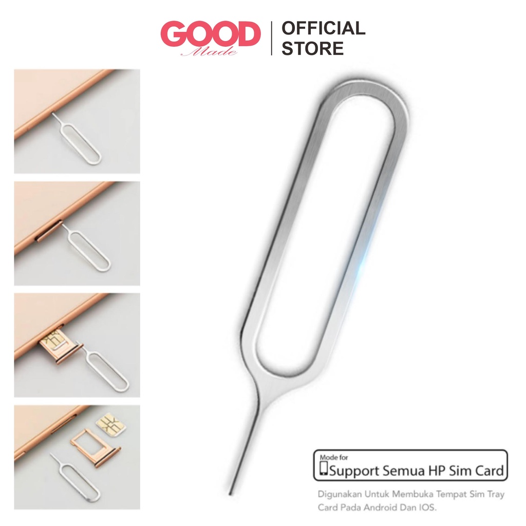 GOOD MADE - Pin Tusukan Sim Card / Jarum Hp / Pembuka Sim Card Memory Card Ejector COD