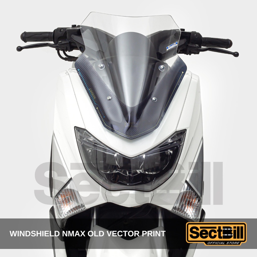 Visor / windshield / Penadah angin Vector Carbon Original Sectbill Yamaha Nmax Old