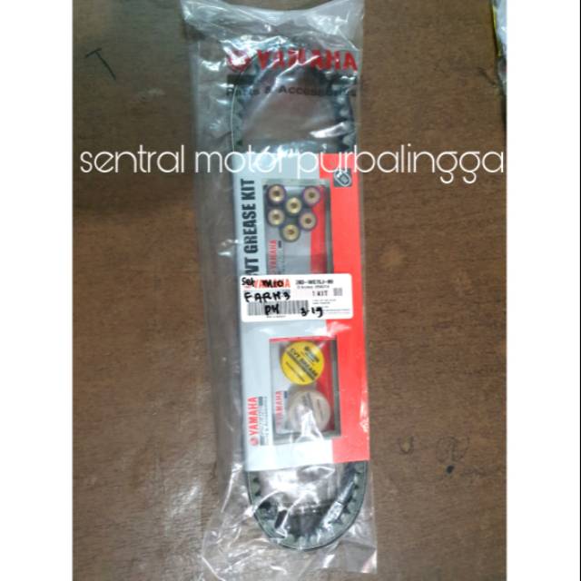 Vanbelt set original mio sporty v-belt kit mio 5tl asli yamaha vbelt komplit grease weight roller