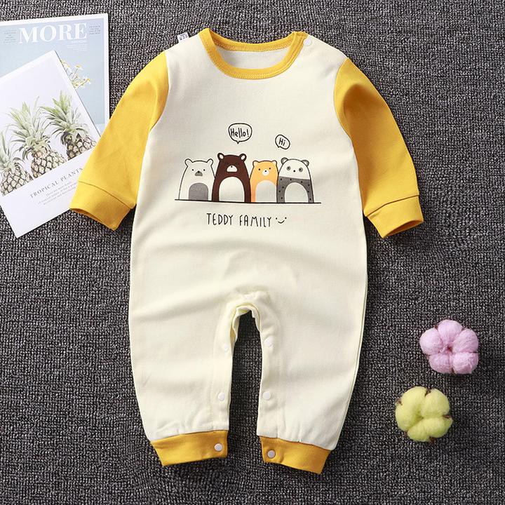 Jumper Bayi Newborn Unisex Import / Jumpsuit Anak Baru Lahir / Romper Baju Bayi import