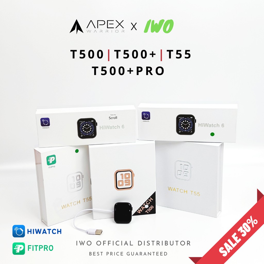 Smartwatch IWO T500 +Pro T55 Bluetooth Sport | Apex Warrior