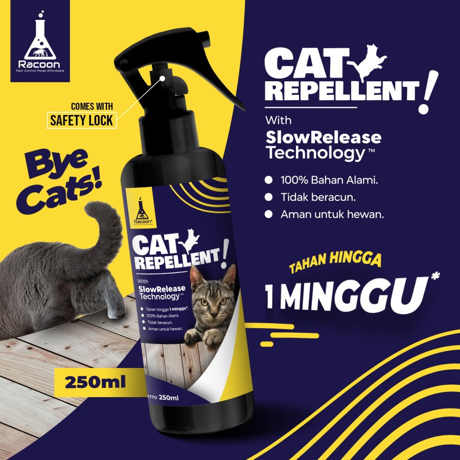 CAIRAN PENGUSIR KUCING TIDAK BERACUN BAHAN ALAMI CAT REPELLENT SPRAY 250ml