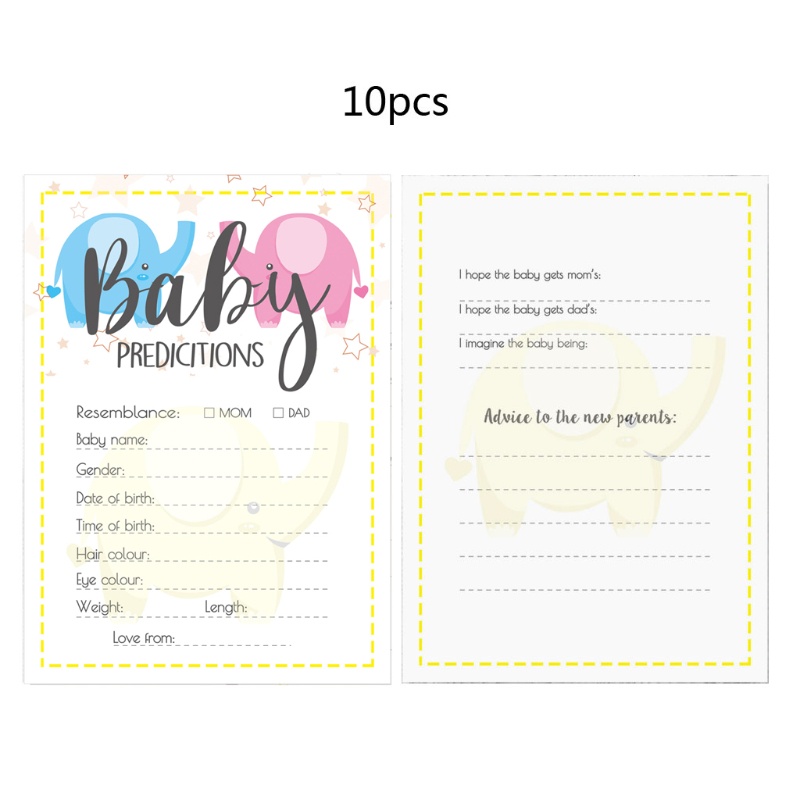 Mary 10pcs / Pak Kartu Permainan Prediksi Untuk Baby Shower