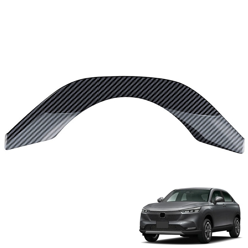 For Honda Vezel HR-V HRV 2021 2022 Interior Car Carbon Fiber Steering Wheel Panel Cover Trim Decoration Frame