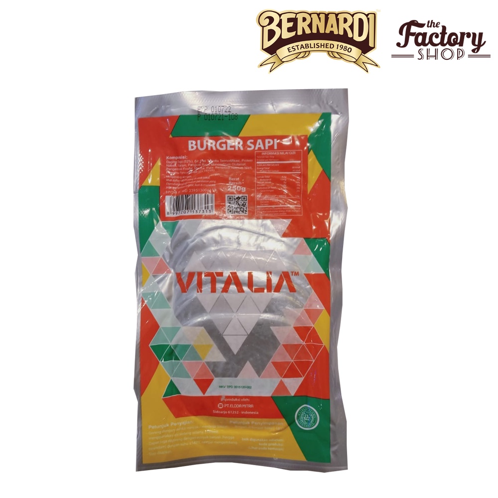 

Vitalia Burger Sapi 250g