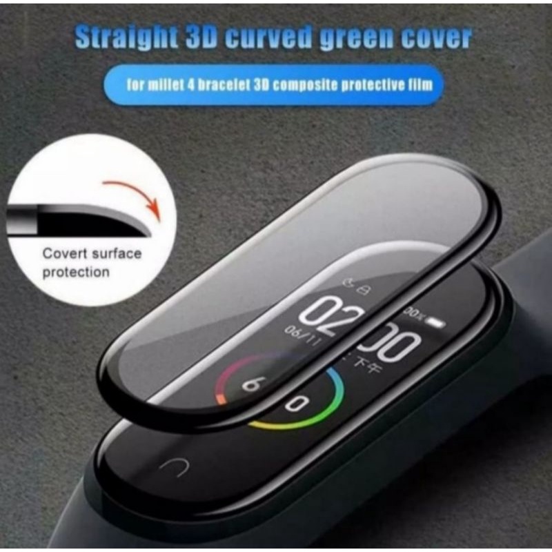 Xiaomi Mi Band 4 5 anti gores screen guard ceramic 3D