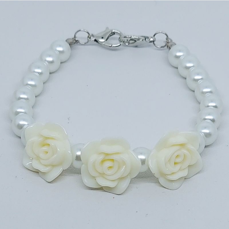 KONEKTOR MASKER HIJAB MUTIARA, PENGAIT MASKER HIJAB MUTIARA-Putih