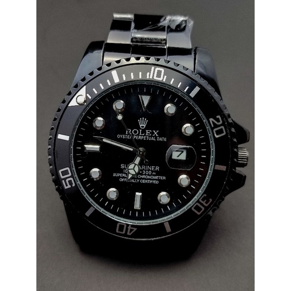 JAM TANGAN PRIA ANALOG ROLEX HITAM SUBMARINER GRADE A