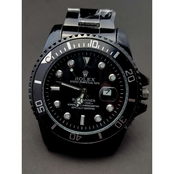 JAM TANGAN PRIA ANALOG ROLEX HITAM SUBMARINER GRADE A