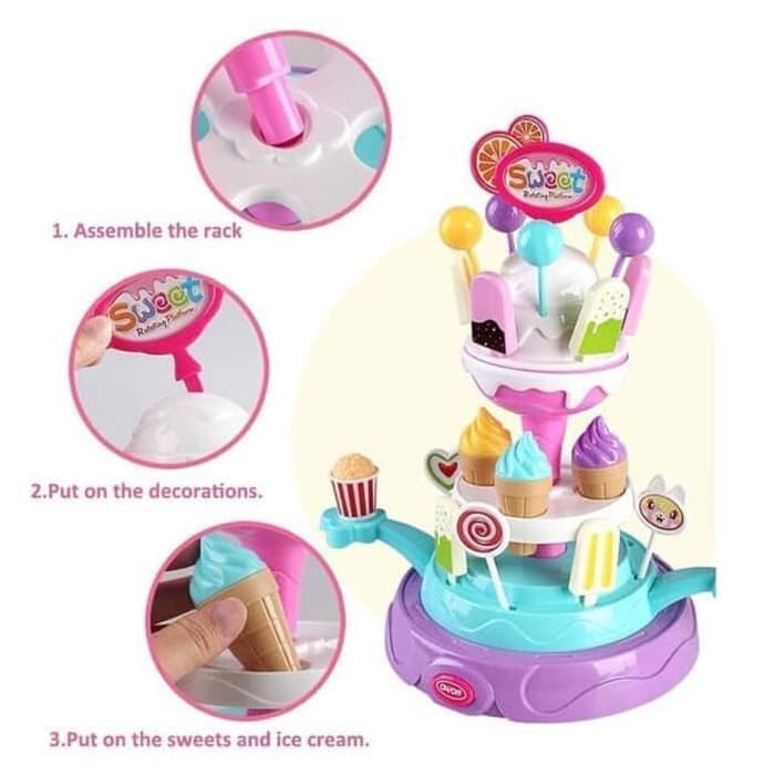 Mainan Ice cream Putar - SWEET ROTATING PLATFORM