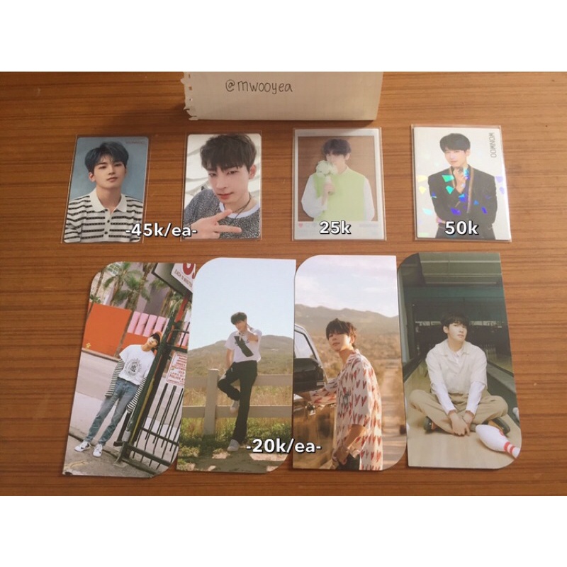 Wonwoo Fallin Flower Blue HMV, HARU, Going Mags Photocard
