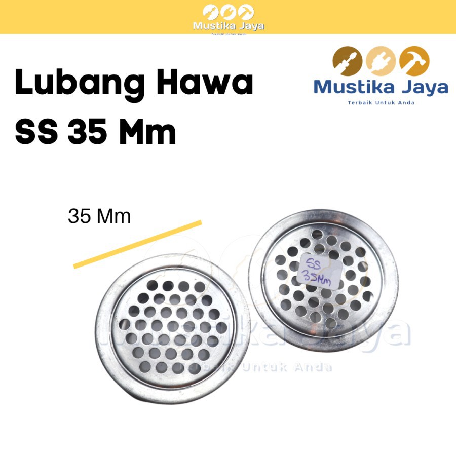 Lubang Hawa Udara Angin Furniture Stainless Steel Plastik Murah SS