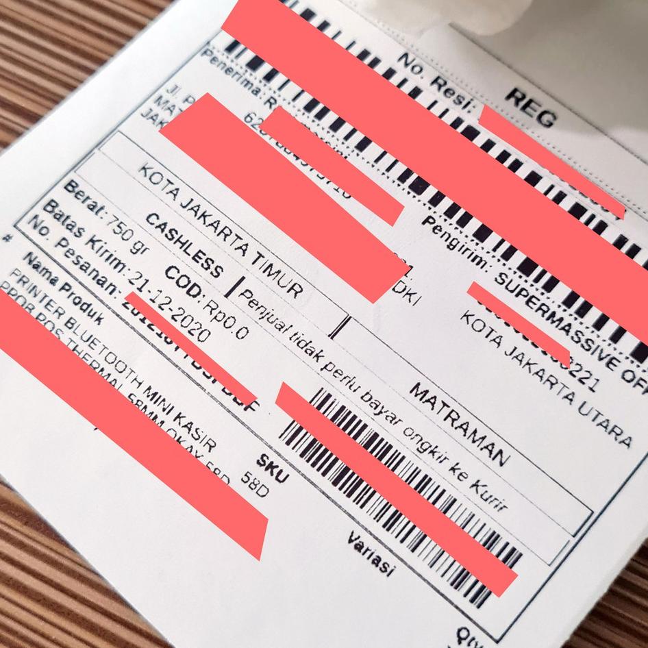 

Best Quality KERTAS STICKER THERMAL 58 MM cocok untuk printer Label 58MM s77>