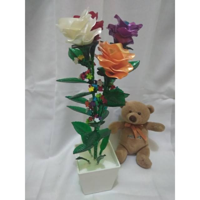 Bunga mawar besar akrilik