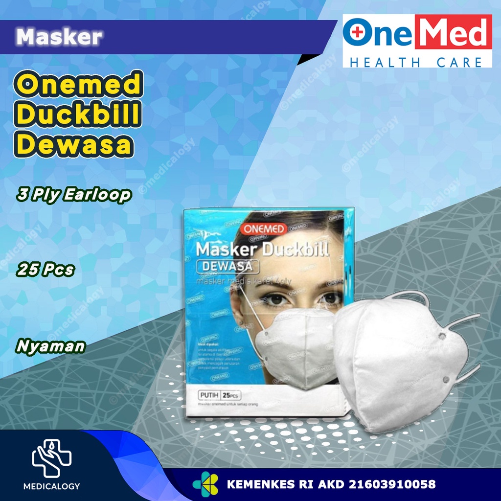 Onemed Masker Medis Duckbill Dewasa isi 25