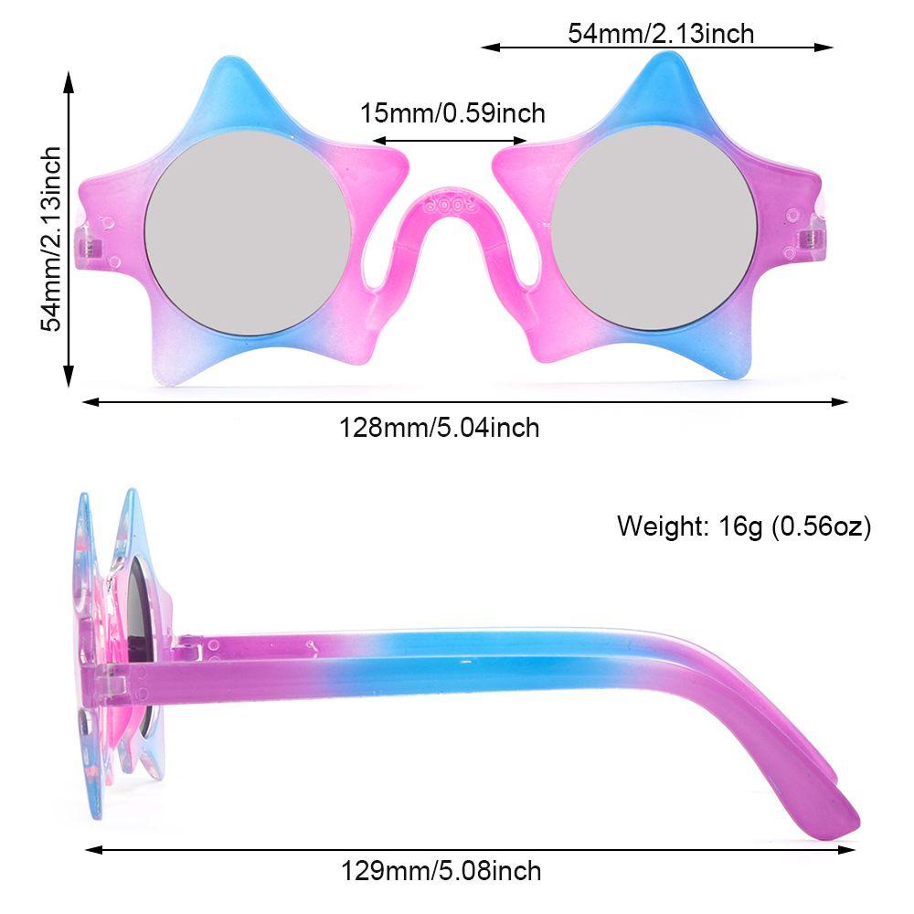 Lily Anak Kacamata Hitam Warna-Warni Liburan Bintang Bulat Kids Eyewear