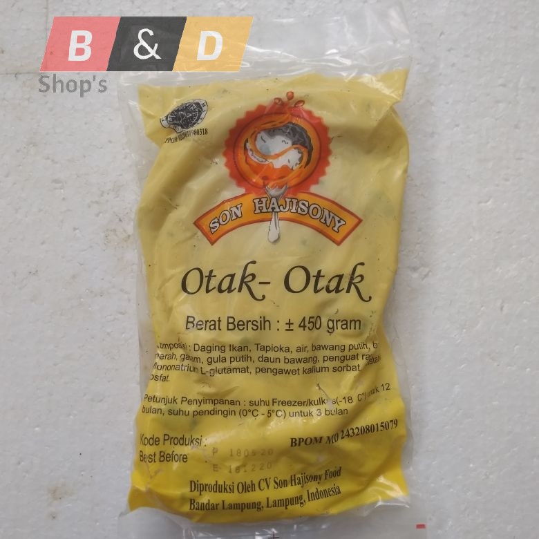 

SONY HAJI. Otak-Otak Ikan Khas Lampung Netto 500 Gram.