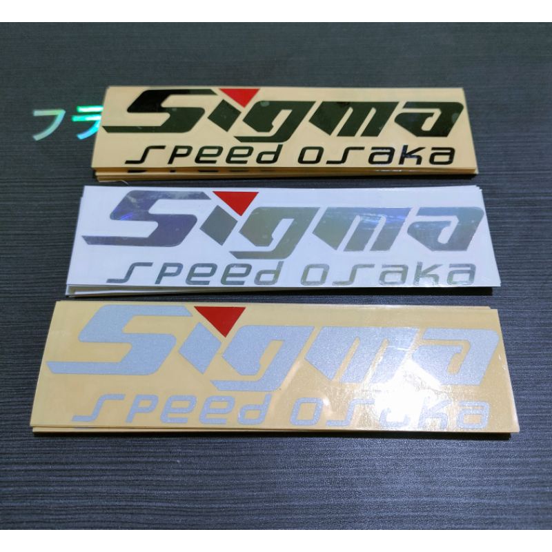 Sticker Sigma speed Osaka stiker cutting