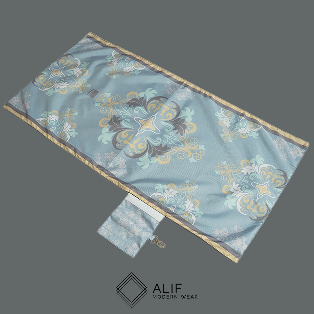 ALIF SAJADAH GENGGAM TRAVEL / SAKU / PORTABLE / WATERPROOF ( ALIF MODERN WEAR SJG-0122 )