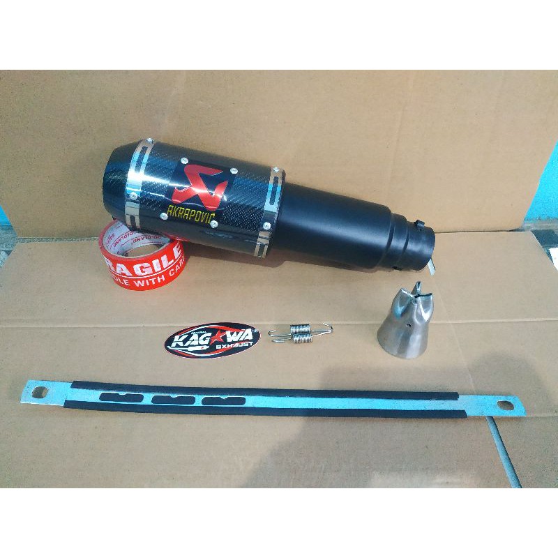knalpot racing selencer Akrapovic GP M1 carbon dopp R15, Vixion, Cbr150, ninja 250, NMax dll.