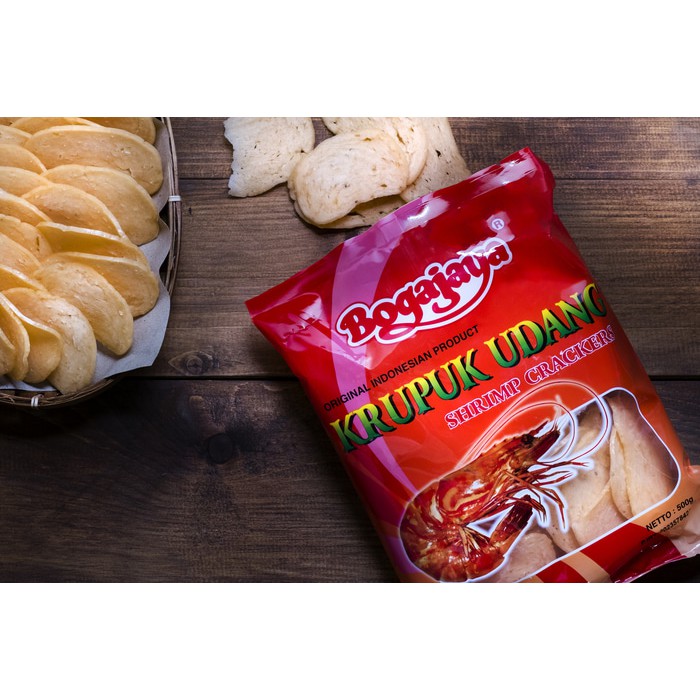 

krupuk udang bogajaya merah