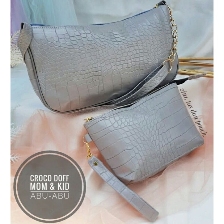 TAS CROCO DOFF MOM &amp; KID  DAPAT TAS SEKALIGUS POUCH