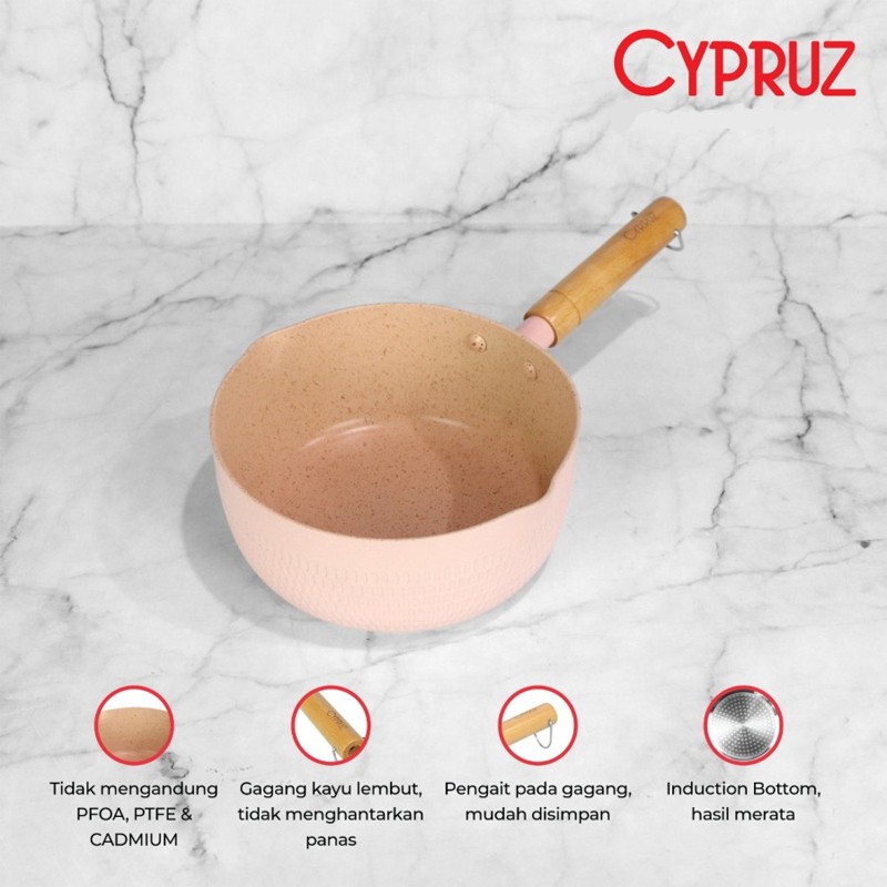 Cypruz Sauce Pan Pink 18 cm SN-0271