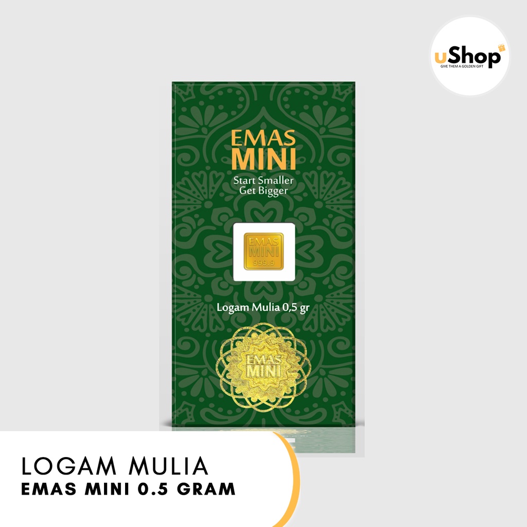 Emas Mini Logam Mulia 0.5 gram MiniGold