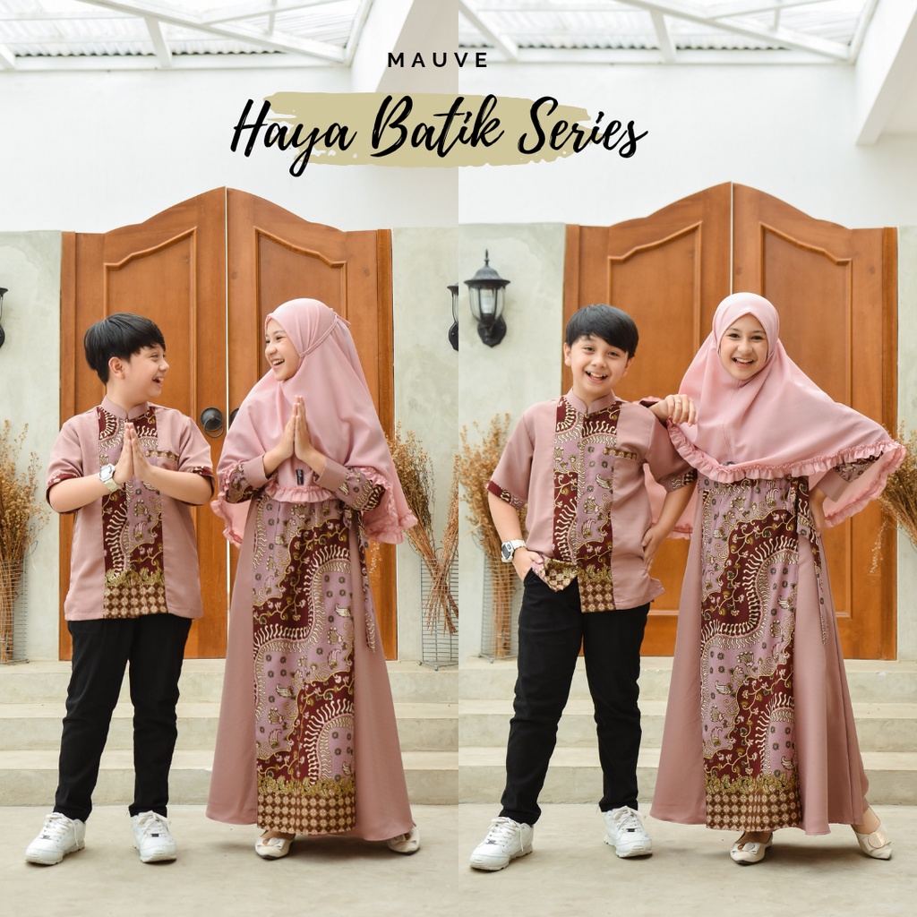 Baju Muslim Anak Haya Batik Series