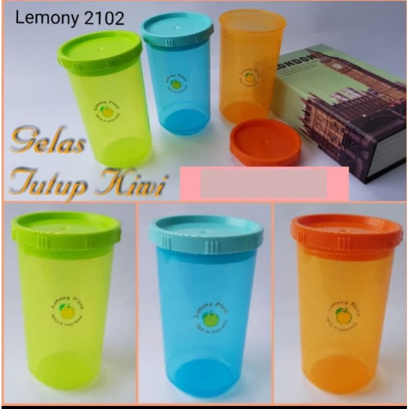 Best Seller Gelas Tutup Lemony Warna Sealware Tebal ARMlOfDqWdpq