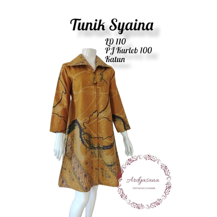 Tunik syaina batik solo dress batik tunik batik