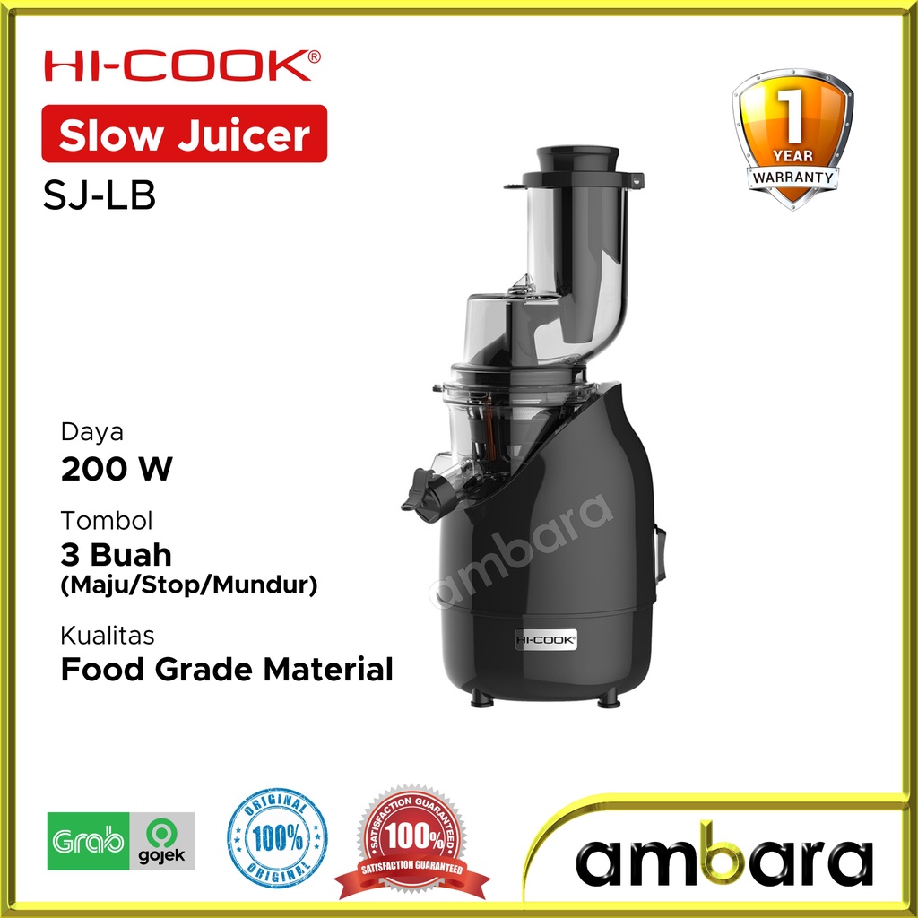 Hi-Cook Slow Juicer SJ-LB Juicer Buah HICOOK SJ-LB