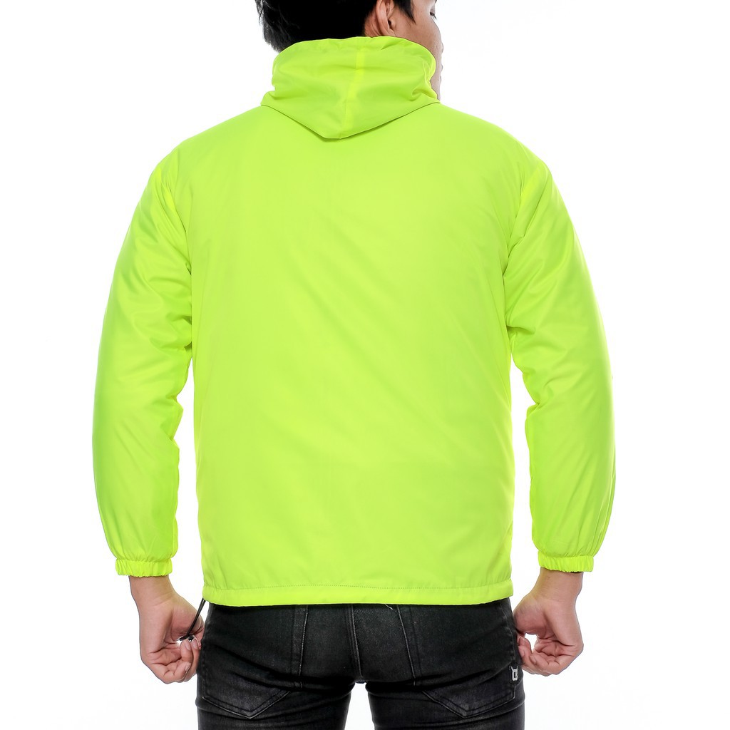 Jaket Running / Jaket Parasut Adidas Outdoor Tracker F50 Stabilo Strip Abu