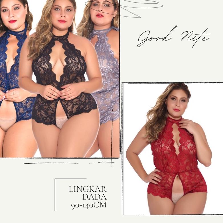 Promo Lingerie sexy jumbo / sexy lingerie / lingerie big size 705 Baju Tidur Seksi Transparan Linger